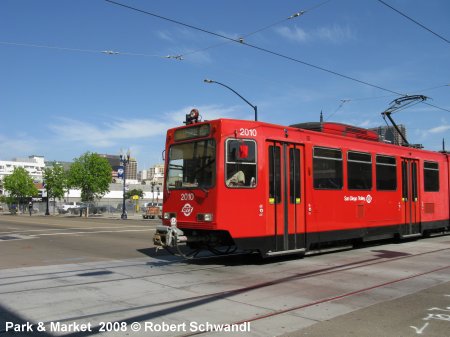 San Diego Trolley  Park and Market