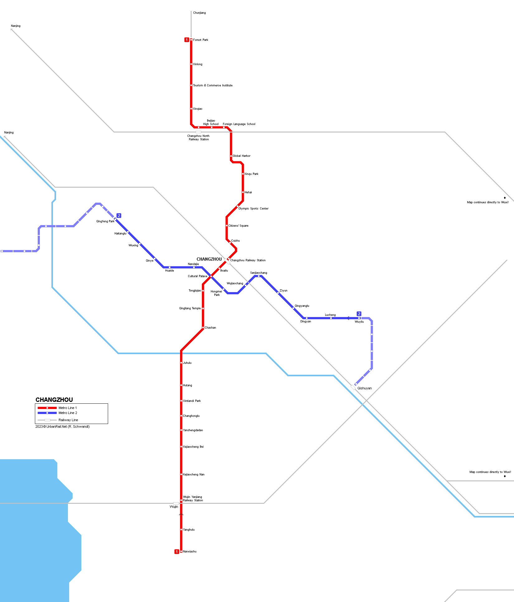 Changzhou Metro map