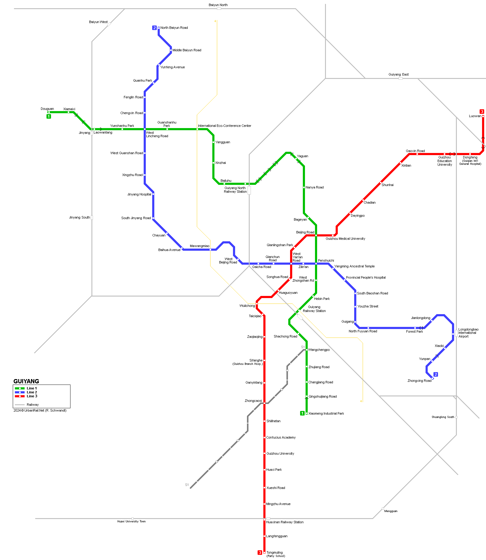 Guiyang metro map