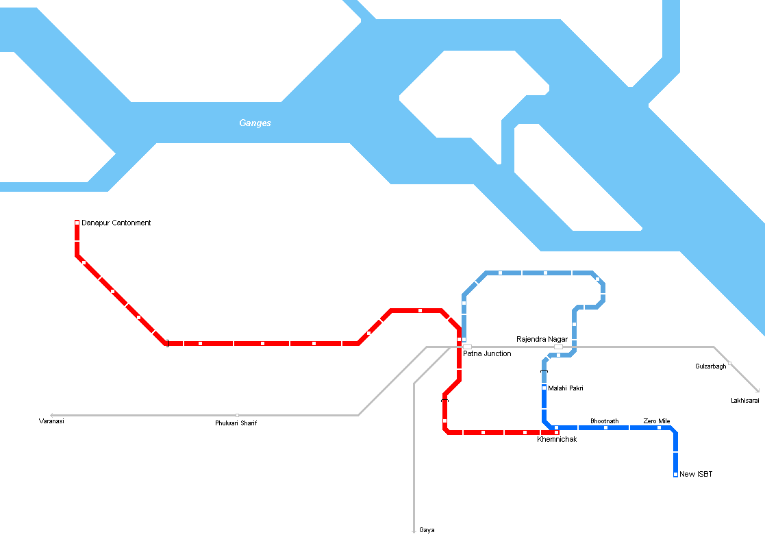 Patna metro map
