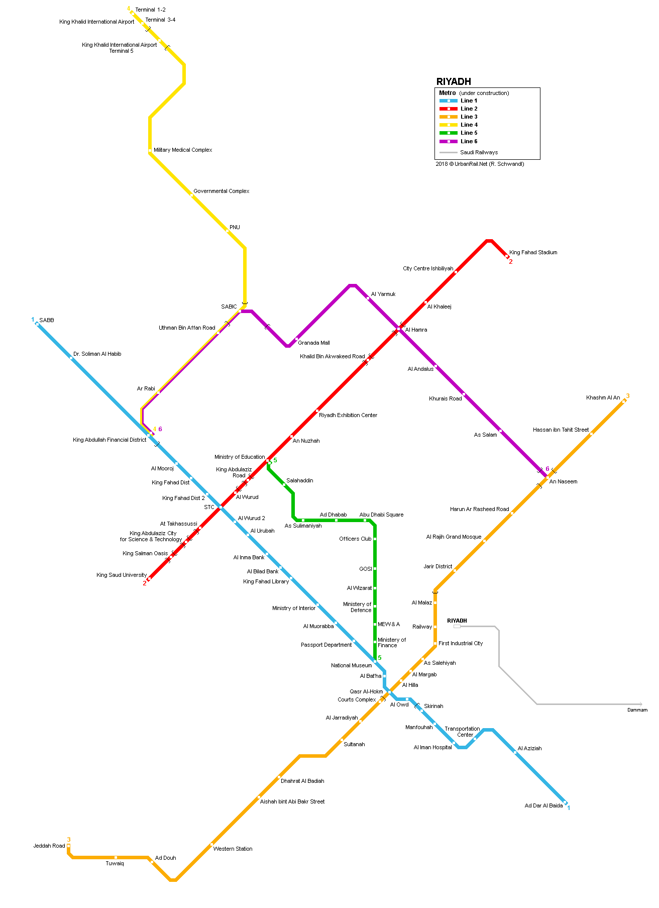 Riyadh Metro Map