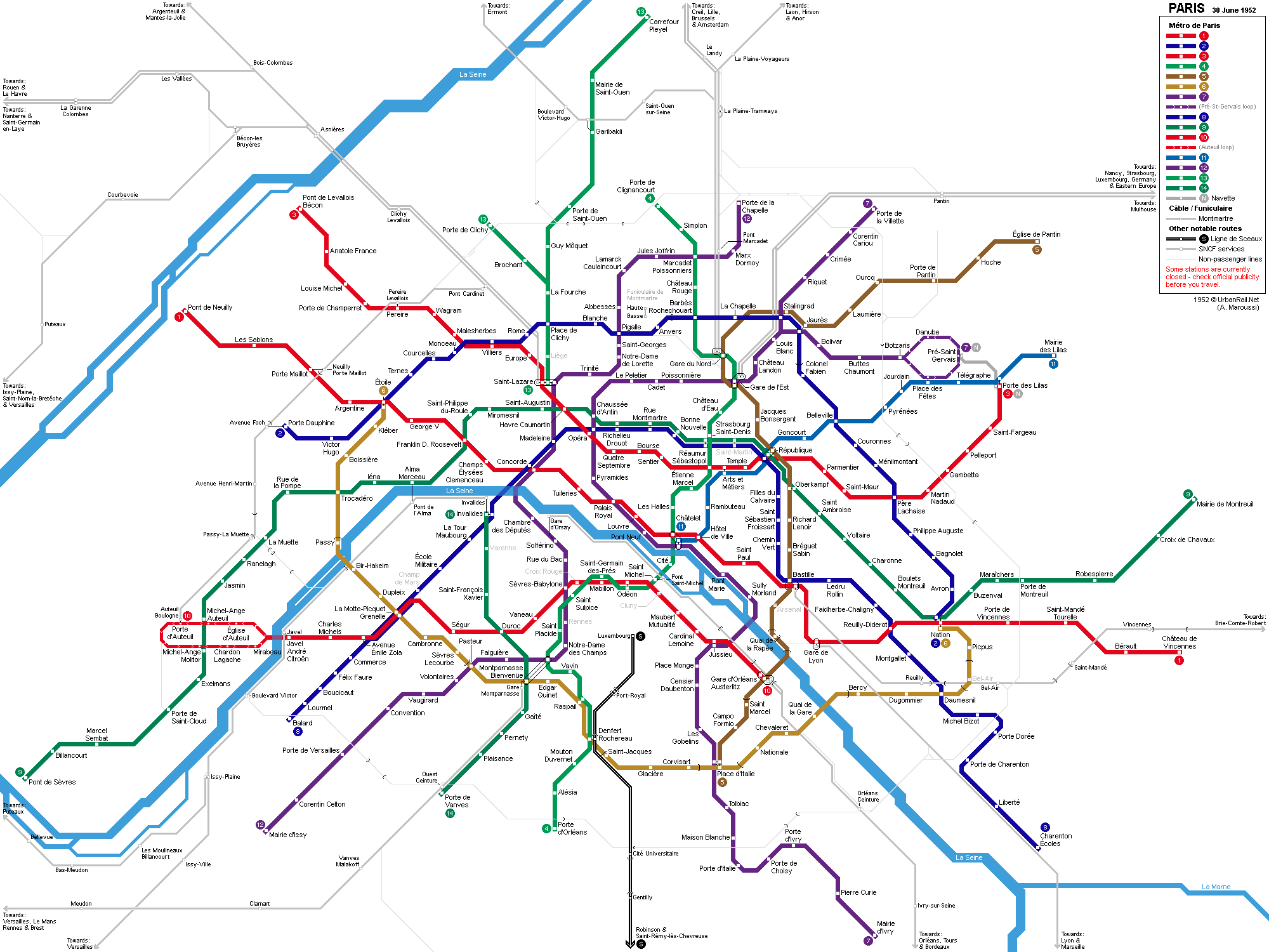 Urbanrail Net Europe France Metro De Paris Paris Subway