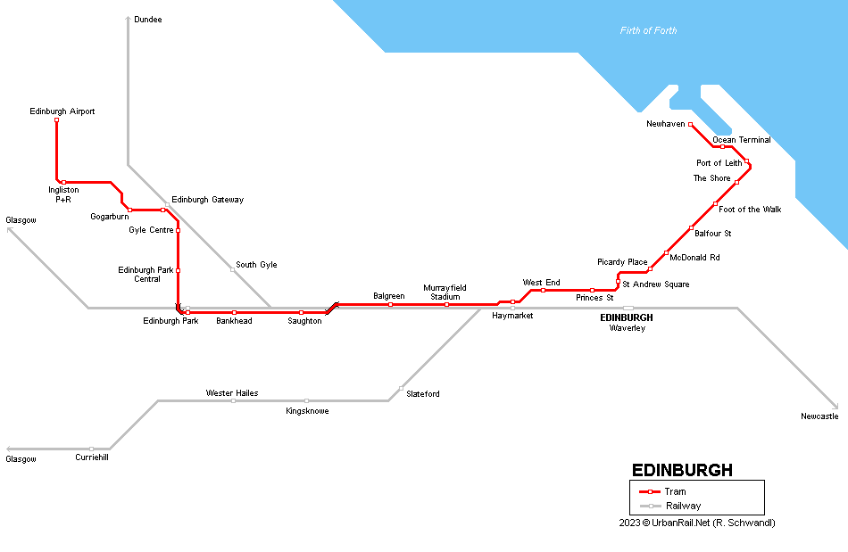 Edinburgh Tram Map